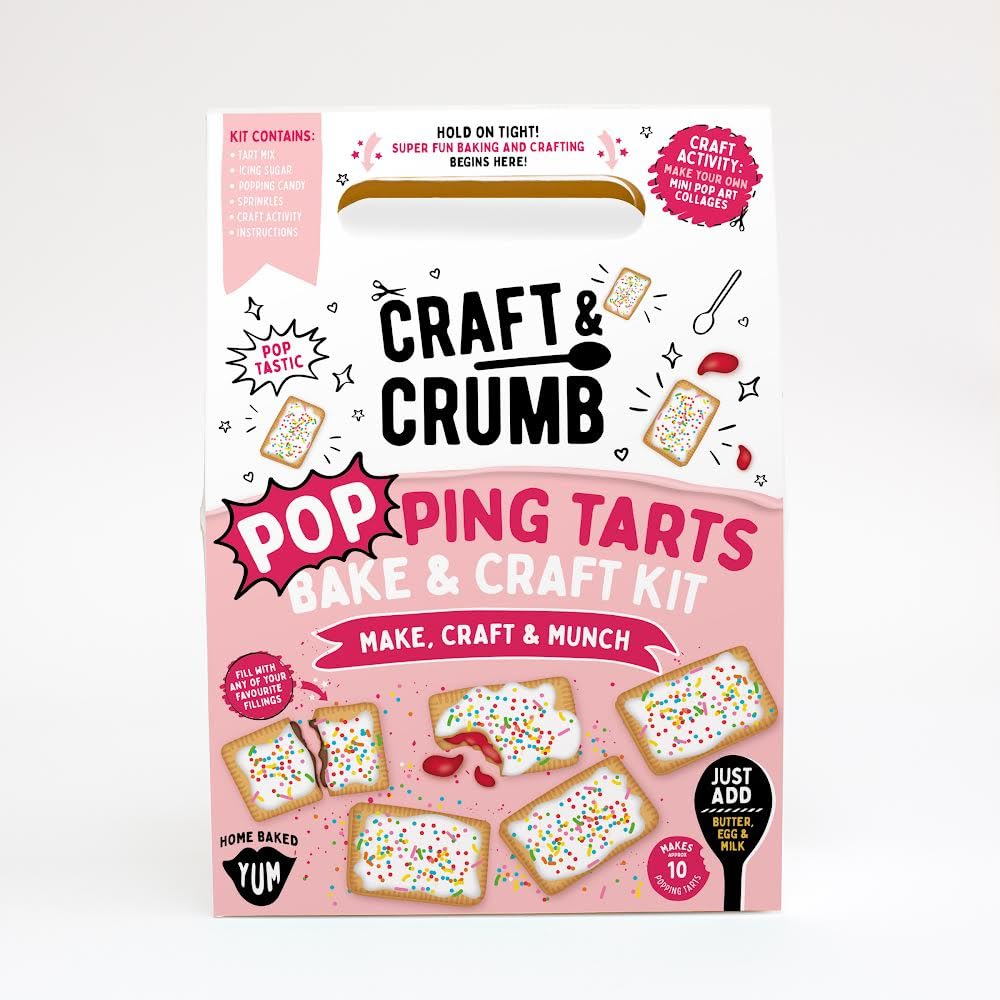 Craft & CrumbPopping Tarts Bake & Craft Kit - Kids Baking Set with Icing & Sprinkles - Fun Baking Activities - Birthday Gifts