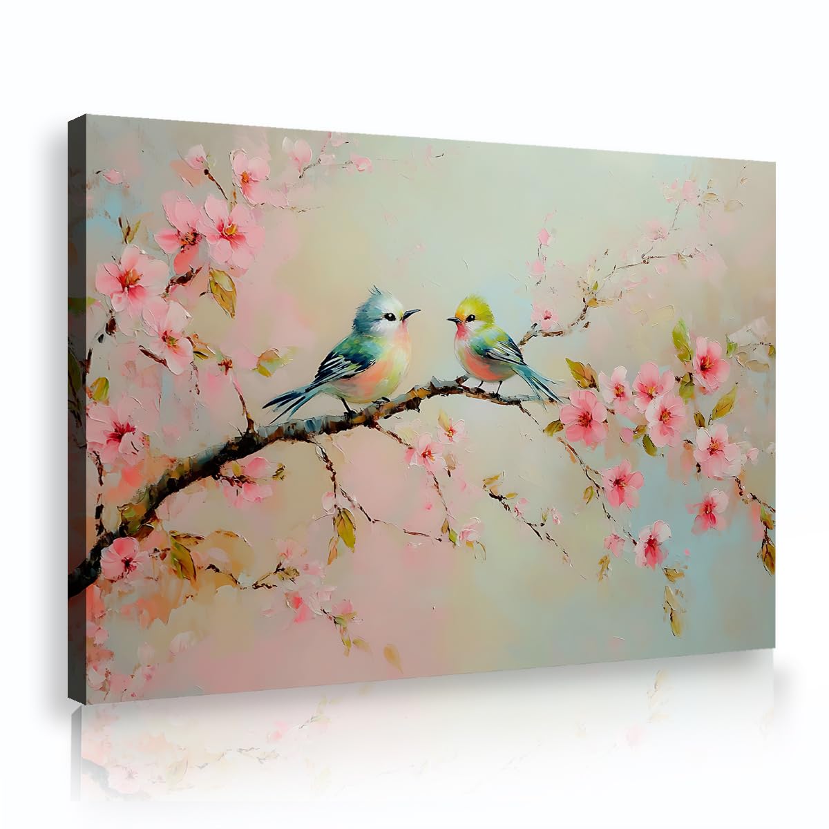 Via Vela Canvas Wall Art For Office Guest Room Japanese Nature Scenery Mural Colorful Bird Canvas Painting Aesthetic Zen Home Pictures Print Art 40x60cm