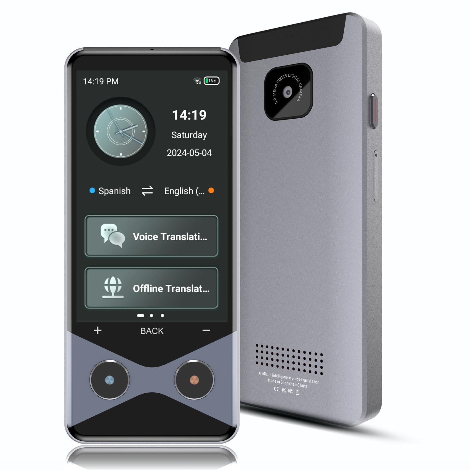 Language Translator Device No WiFi Needed, 2025 Upgraded Voice Translator Support 4G SIM/AI ChatGPT Two Way Real Time Instant Two-Way 137 Language