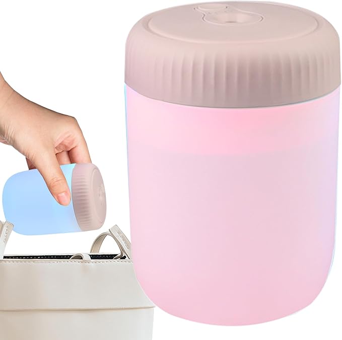 Humidificadores para Dormitorio - Humedificador Pequeño Portátil USB con Luz Nocturna | Accesorios Y Electrodomésticos Para Mesilla De Noche Oficinas Y Guardería