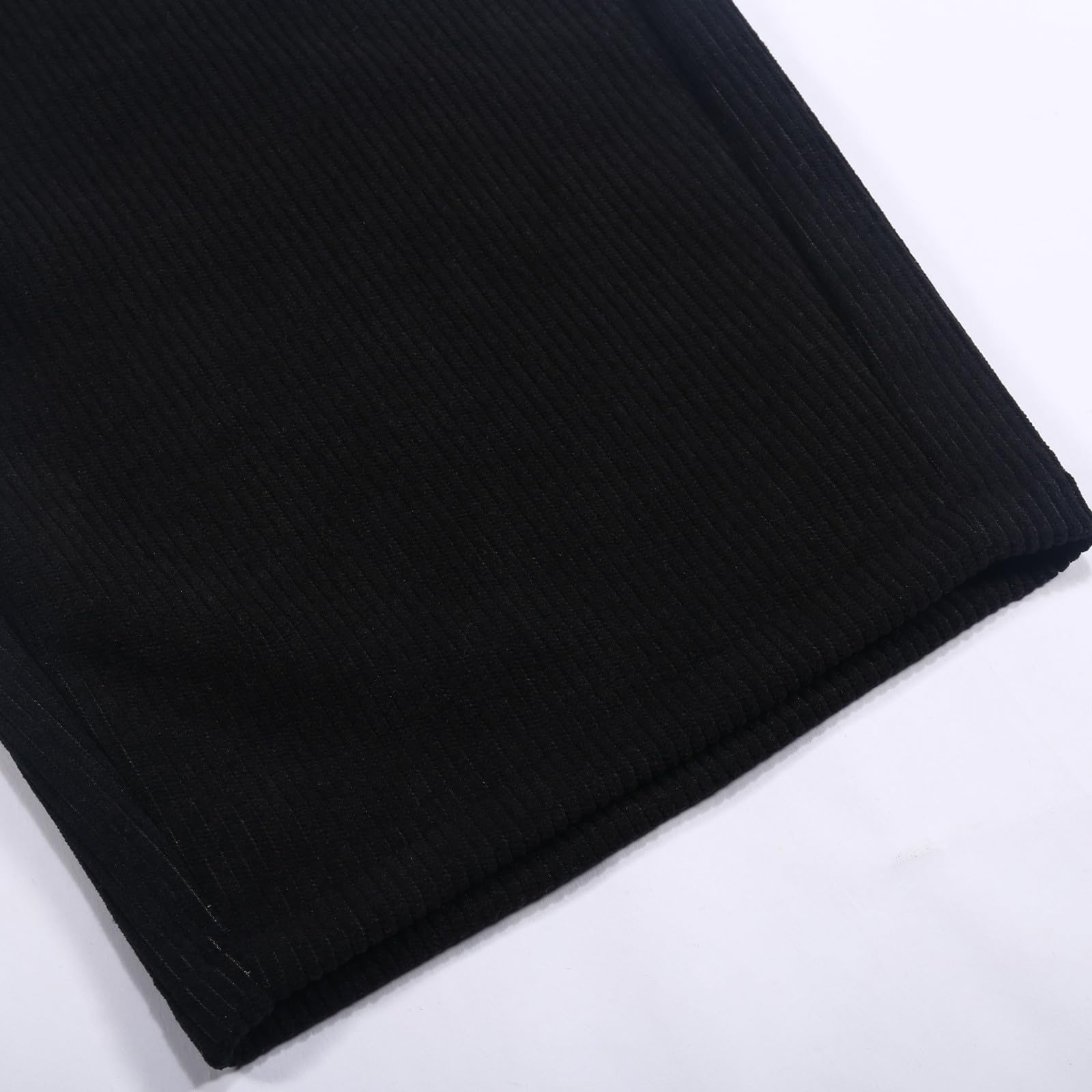 Pantaloni Casual da Uomo in Velluto a Coste con Morbido Pile per Il Comfort Invernale e Pantaloni alla Moda dalla vestibilità Rilassata per Tutti i Giorni/1
