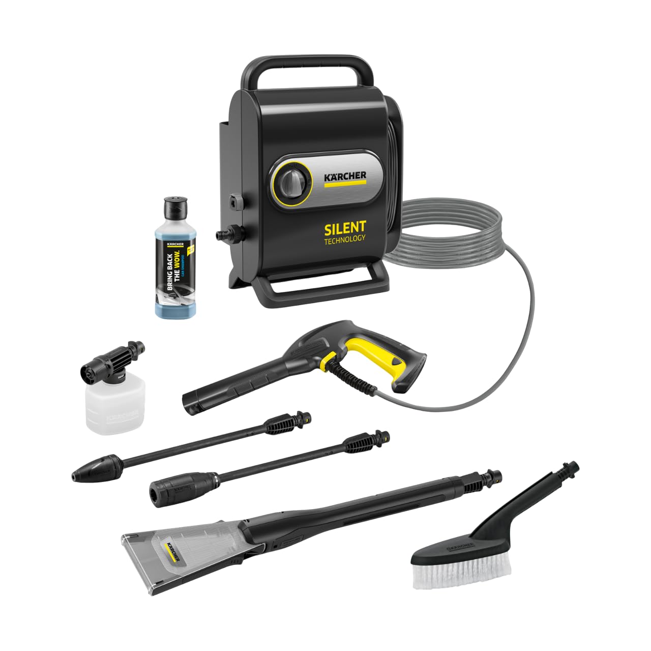 Kärcher K Silent Anniversary High Pressure Washer, extra-quiet, compact and powerful pressure washer