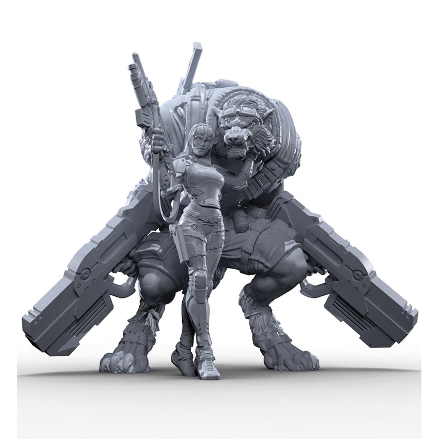 1/24 Ancient Warrior Stand (Senza Base) Kit Modello in Resina smontato Non Verniciato