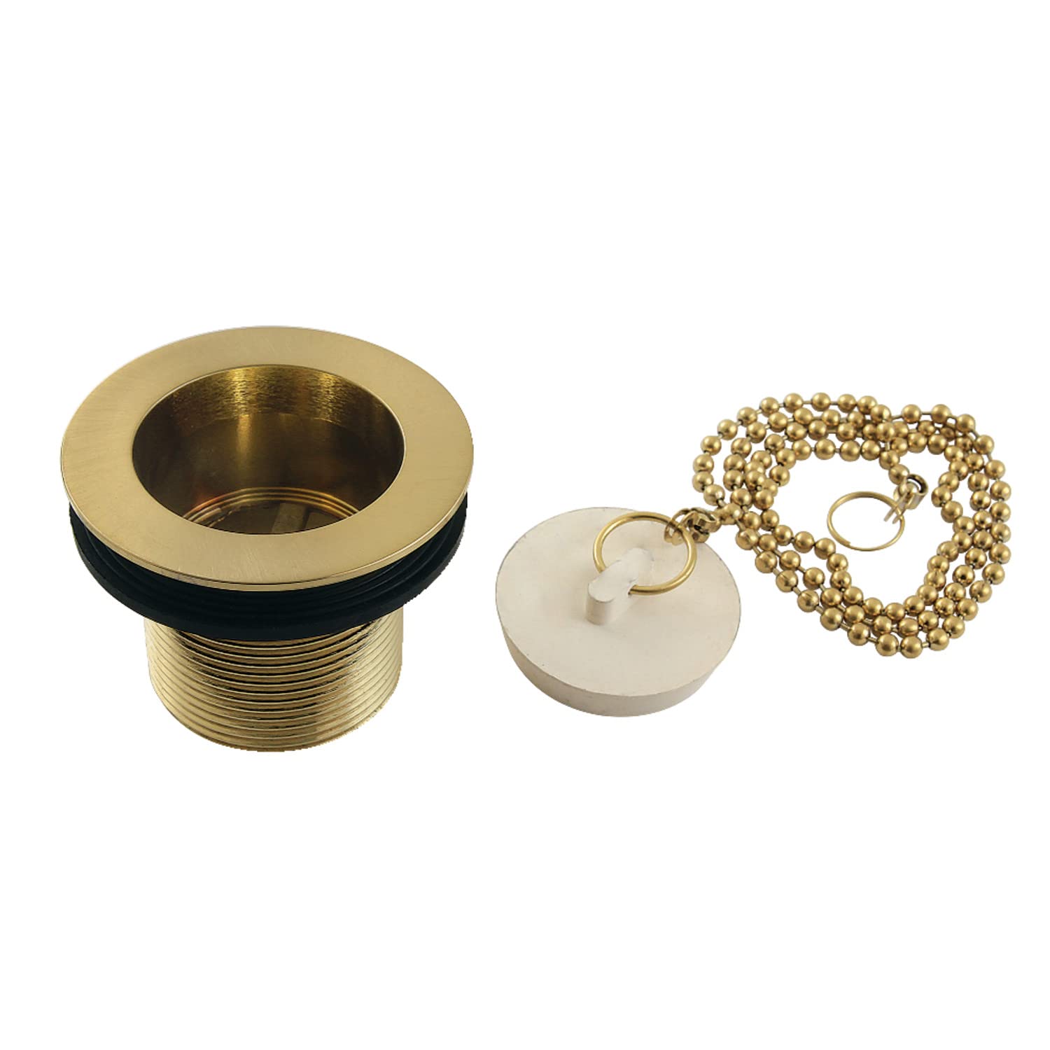 Bonde de baignoire Kingston Brass en laiton brossé pour salle de bain élégante