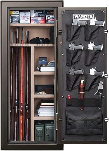 Miniatura 4 de Wasatch 24 armas fuego y agua seguro con E-Lock, bronce oscuro