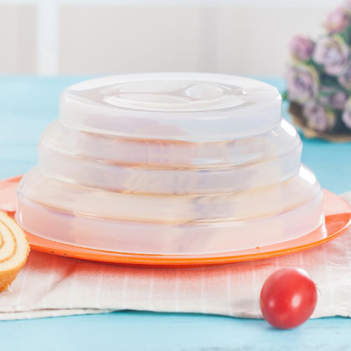 Coperchio in Silicone Pieghevole Protezione Antipolvere per Alimenti Facile da Conservare e Resistente, per Brunch e Banchetti in Cucina