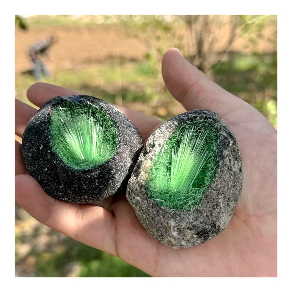 100-150 g 1 Pieza de Huevos de geoda Verde DIY