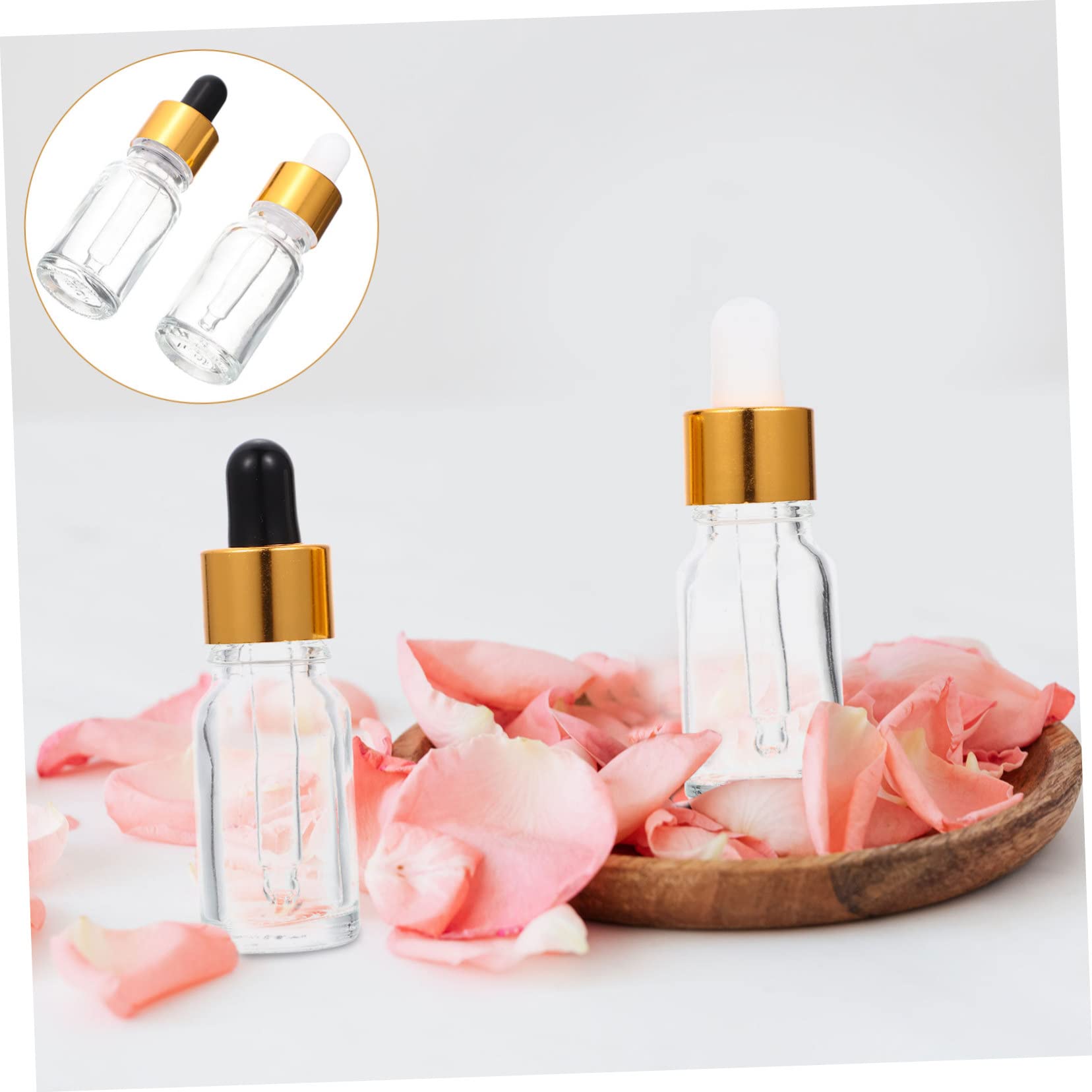 VILLCASE Set 6 Tappi Contagocce per Bottiglia Olio Essenziale Copri