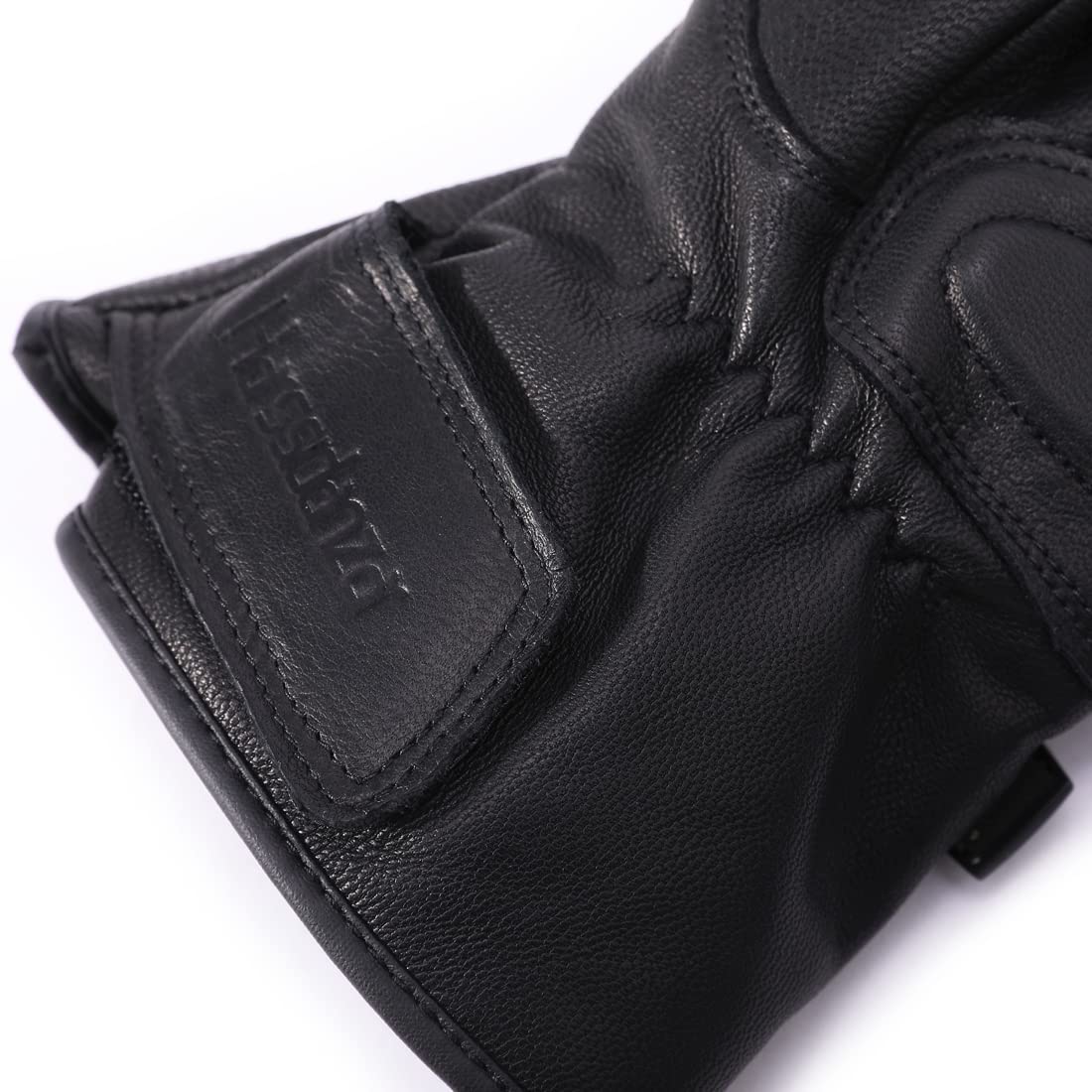 Harssidanzar Guanti del motociclo per l'inverno,Uomo Genuine Pelle Full Finger TouchScreen Termico Foderato Con Moto Impermeabili Guanti di Equitazione Moto KM048EU1