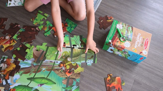 Amazon.com: Melissa & Doug Double-Sided Seek & Find Puzzle - FSC