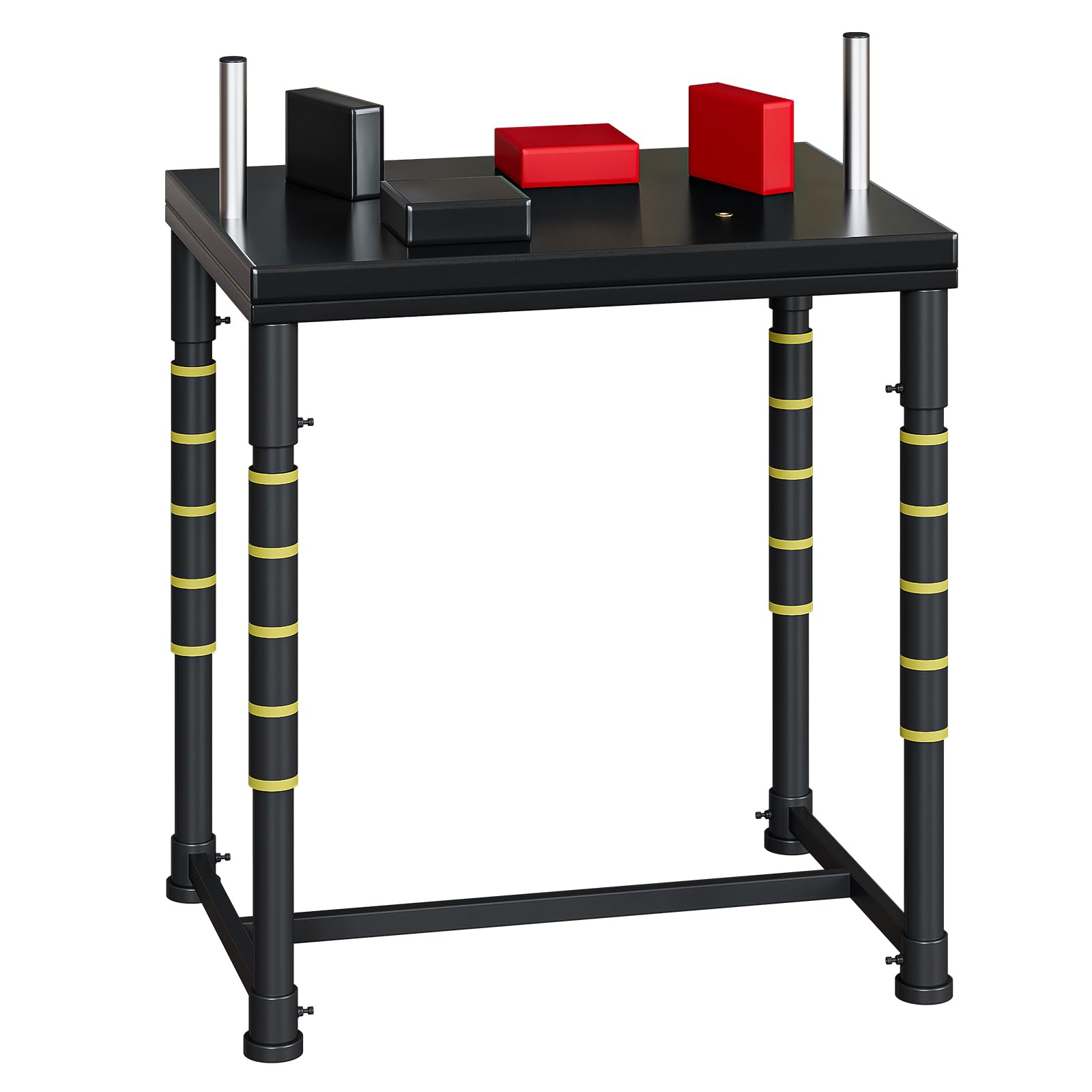 Arm Wrestling Table, Steel Frame Competition Table for Home Gym, Black