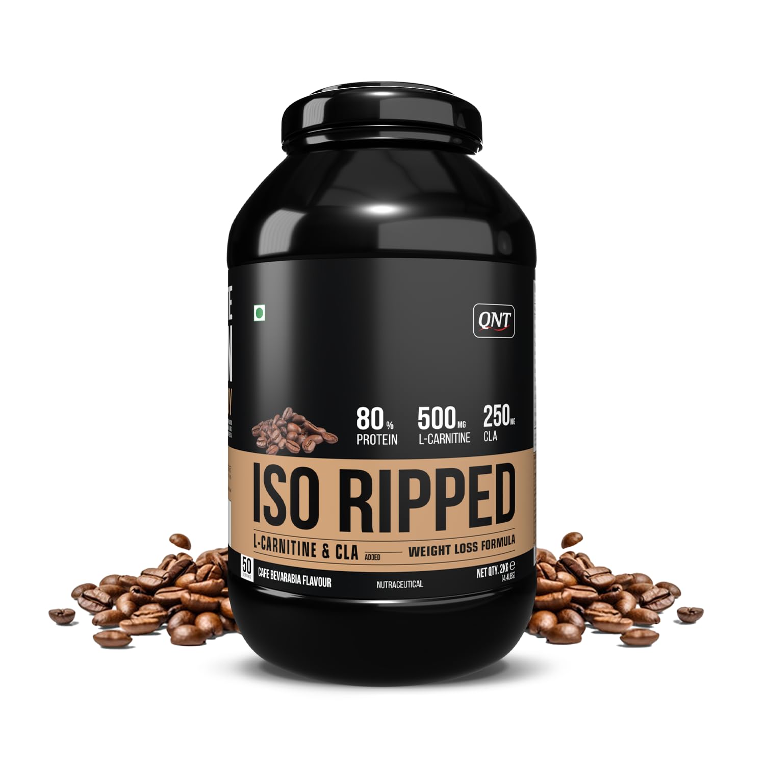 QNT ISO Ripped Whey Protein Isolate Powder | With L-Carnitine & CLA | 32g Pure Whey Isolate per Serving | Supports Lean Muscle Growth & Weight Loss | Cafe Bevarabia Flavor, 2 Kg (B09X5TYF2Z) Amazon Price History, Amazon Price Tracker