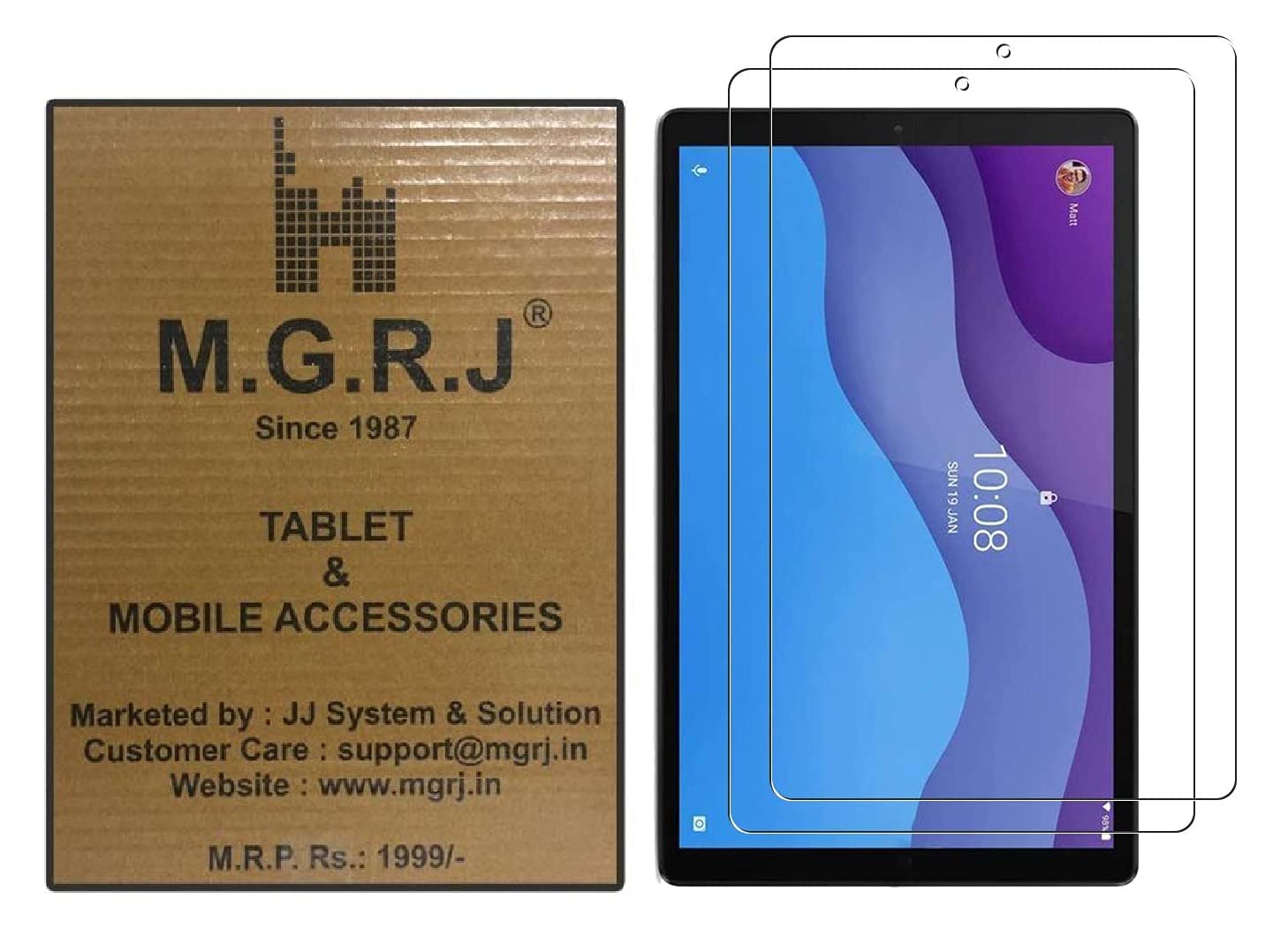 See full amazon price history chart for M.G.R.J® Tempered Glass Screen Protector for Lenovo Tablet M10 HD (2nd Gen) (TB-X306F / X306X) (10.1" inch) (Pack of 2) M.G.R.J® Tempered Glass Screen Protector for Lenovo Tablet M10 HD (2nd Gen) (TB-X306F / X306X) (10.1" inch) (Pack of 2) (B097YWL7LL) Amazon Price History, Amazon Price Tracker