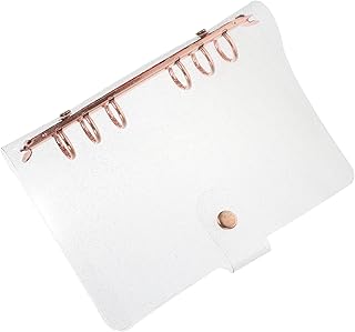 NAMOARLY Capa para fichário de seis furos A5 Caderno espiral A5 Caderno em espiral ouro rosa capa de fichário recarregável capa de fichário A5 bloco de notas capa de manual material de escritório capa para bloco de notas A6