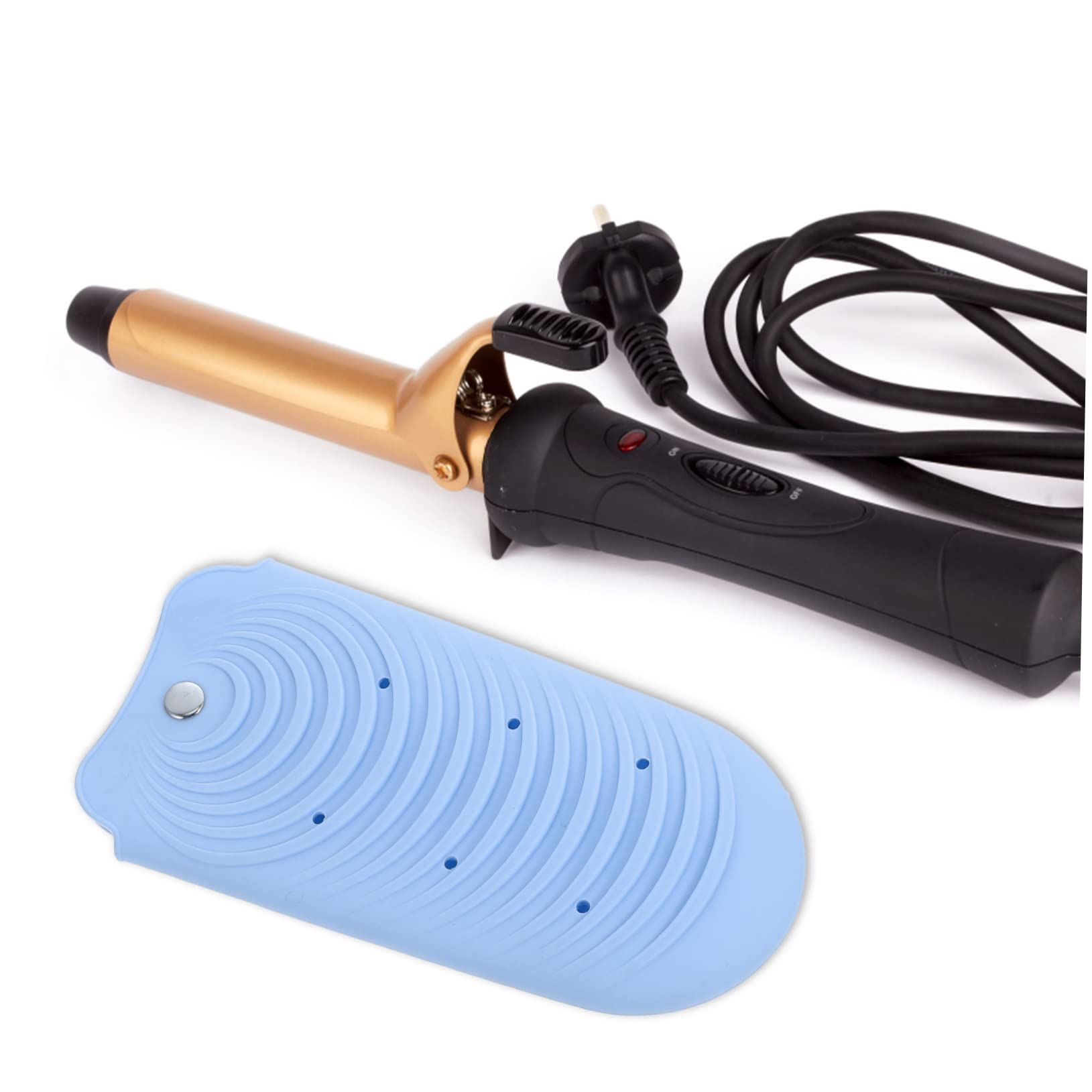 Bolsa de Silicona Resistente al Calor Portaherramientas Fácil de Llevar y Antideslizante para Planchas y Rizadores de Cabello para Trabajo y Viaje