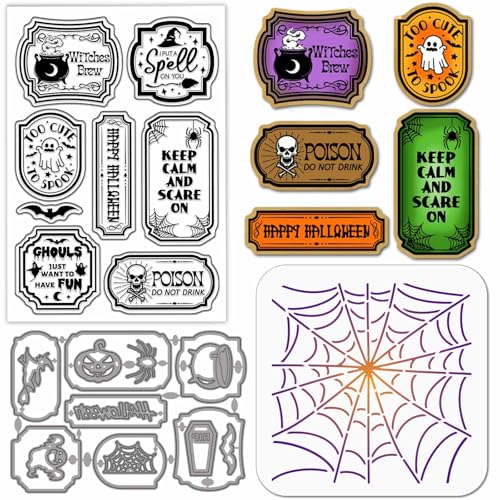 Pochoirs Halloween pour scrapbooking et carterie créative - 2