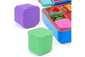 Leak-Proof Lunch Box Dips Containers 4 Oz - Silicone Sauce Container