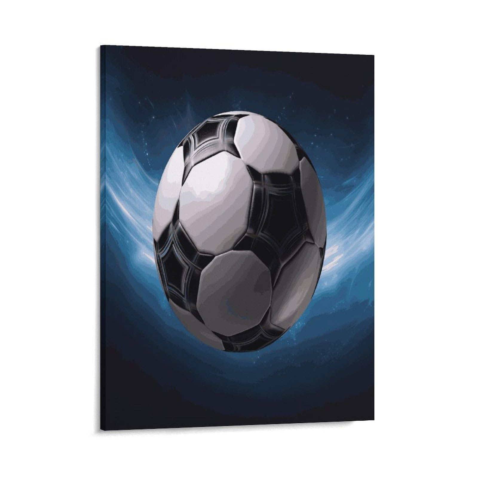 Adfgyerh Style Soccer Ball(1) Wall Art Framed,Canvas Prints Ready To Hang Home Decor,Canvas Wall Art For Living Room Hallway Office Wall Decor 08X10inch(20X25cm)