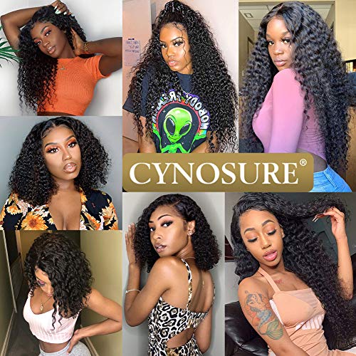 CYNOSURE Lace Front Human Hair Wigs for Black Women 13x4 9A Curly Lace Front Wigs Human Hair Pre Plucked With Baby Hair (12, Curly Wigs) - Thumbnail 6