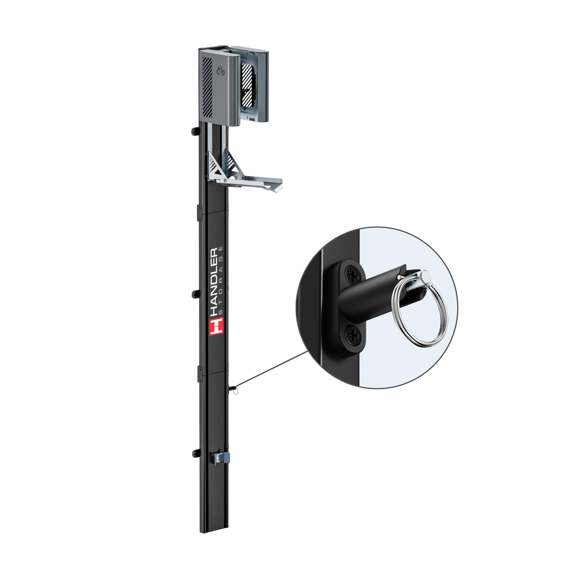 Handler Storage Fahrradlift | vertikale Fahrradwandhalterung | bis 32 kg