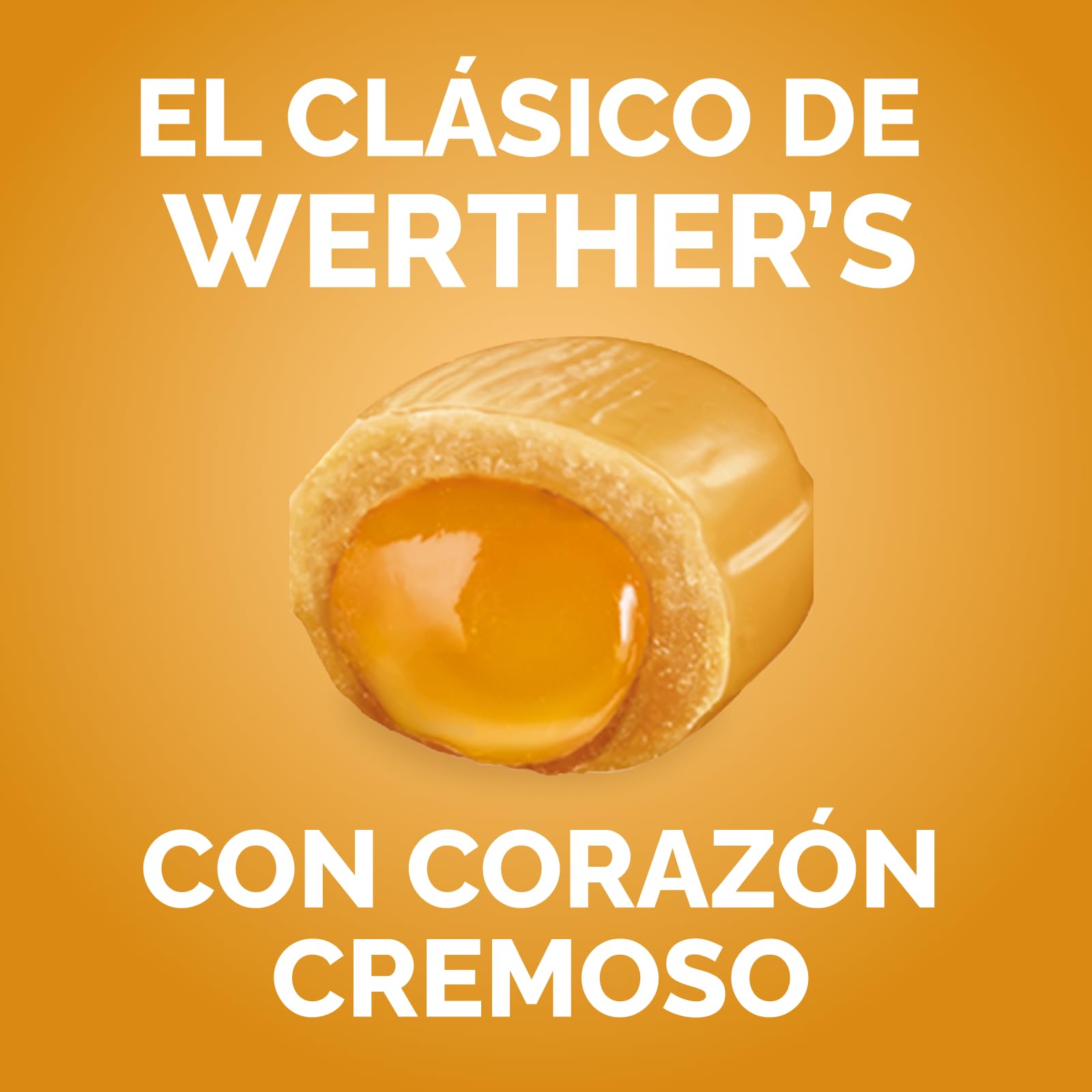 Werther's Original Caramelos Toffee Relleno de Caramelo Pack 15 x 135 g Sin Gluten Vegetarianos