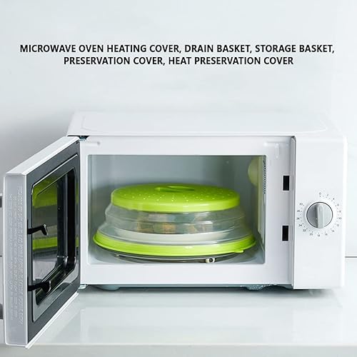 Miniatura 2 de Funda plegable para microondas de EE. UU., con diseño de gancho, funda para microondas multiusos, cubierta plegable para platos de alimentos, sin