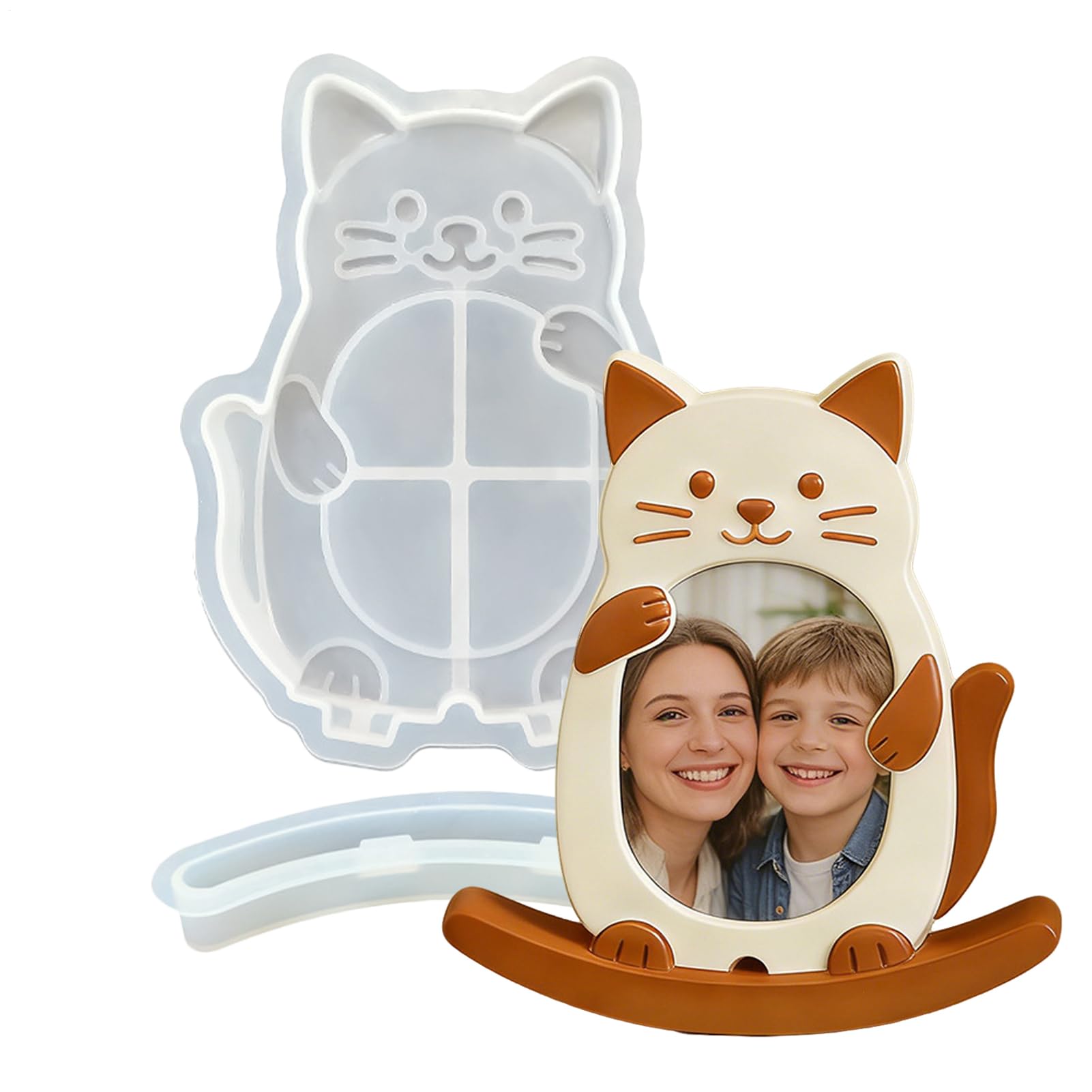 Epoxy Molds | Cute Animal Flexible Crafting Tools - Picture Frame Molds for Epoxy Resin | for Wax Plaster Photo Frame Home Decor Party Favors Art Projects Holiday