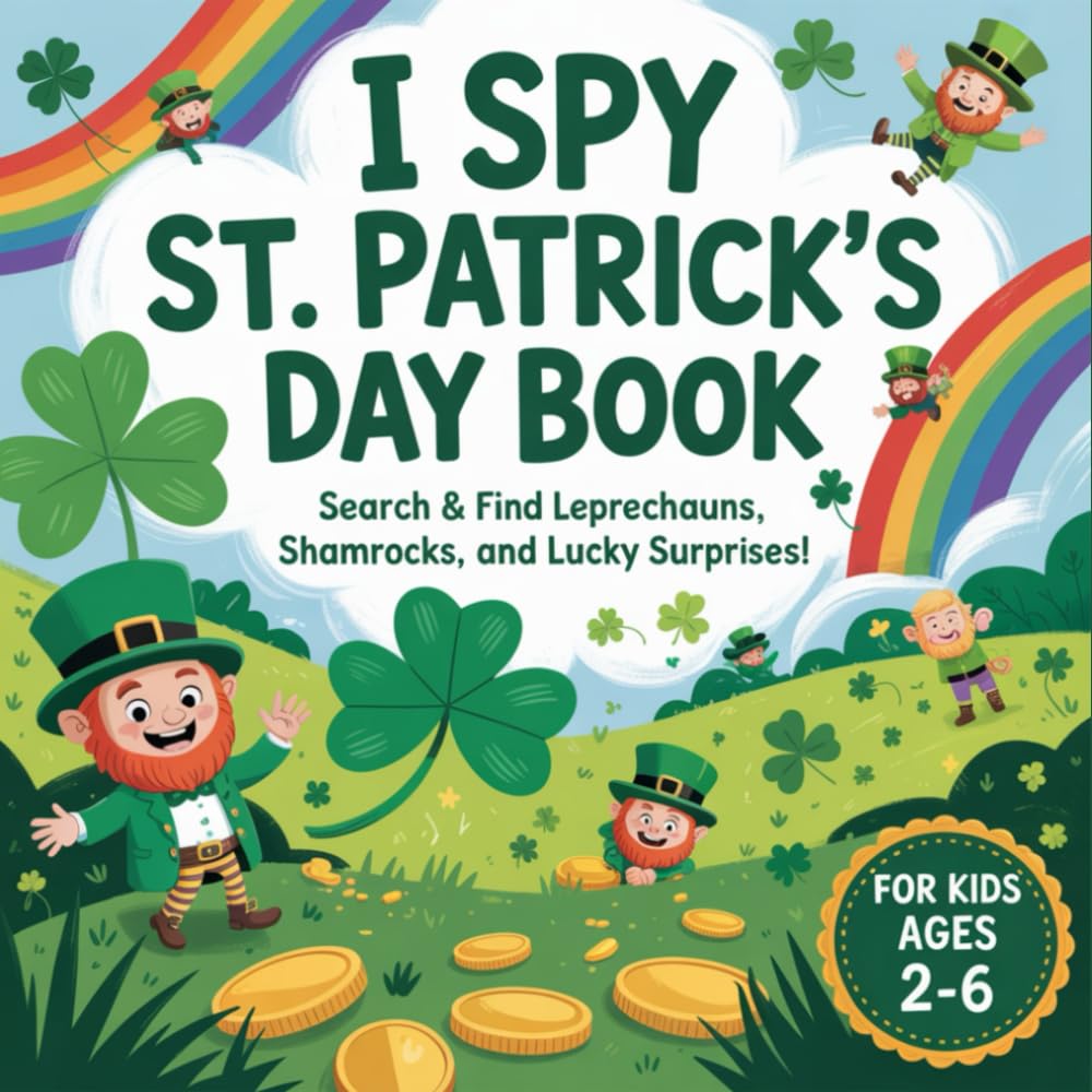I Spy St. Patrick's Day Book For Kids Ages 2-6: Search & Find Leprechauns, Shamrocks, and Lucky Surprises! A Cute St Patricks Day Gift Book for ... & Early Learners (I Spy Books for Kids)