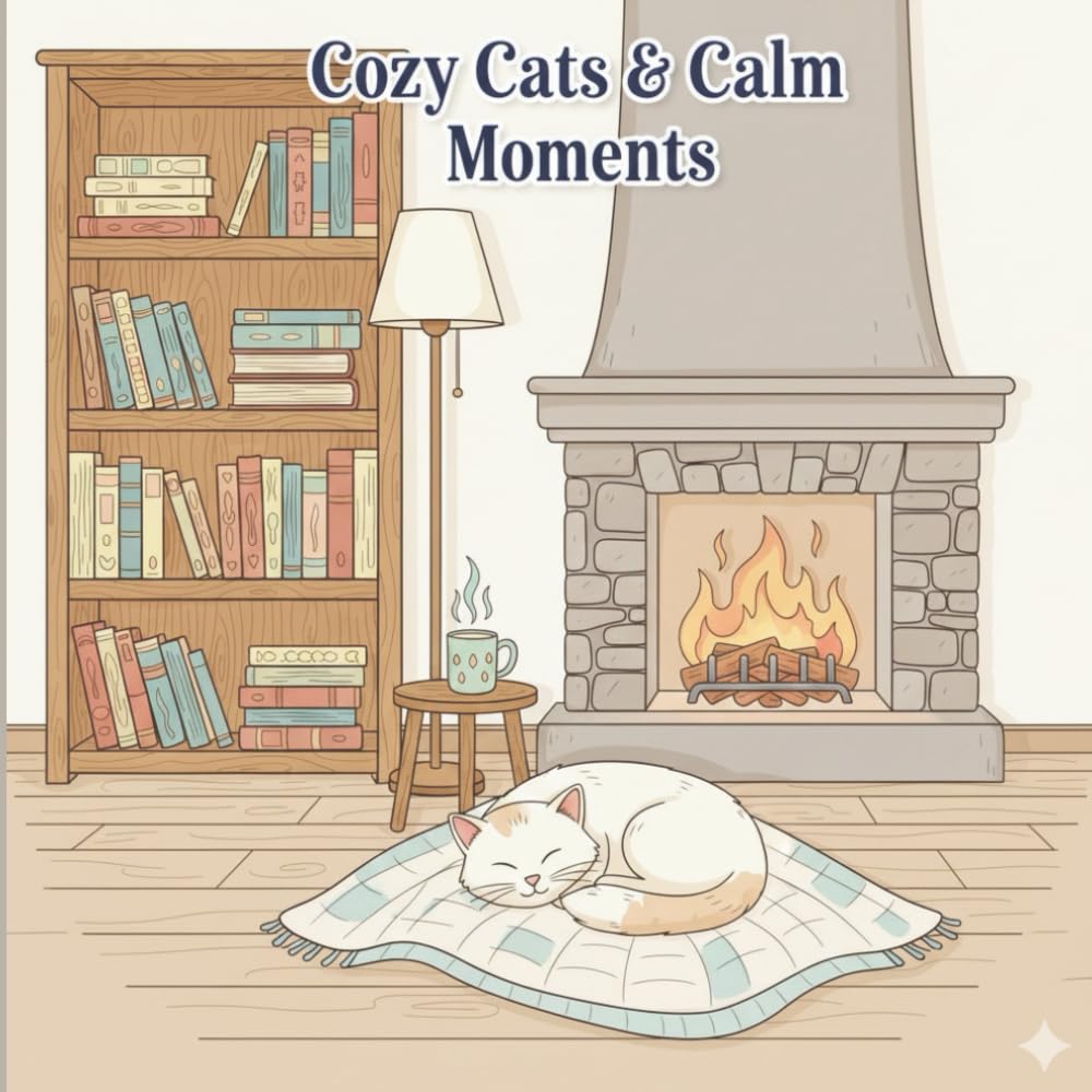 Cozy Cats & Calm Moments: Coloring Book for Adults