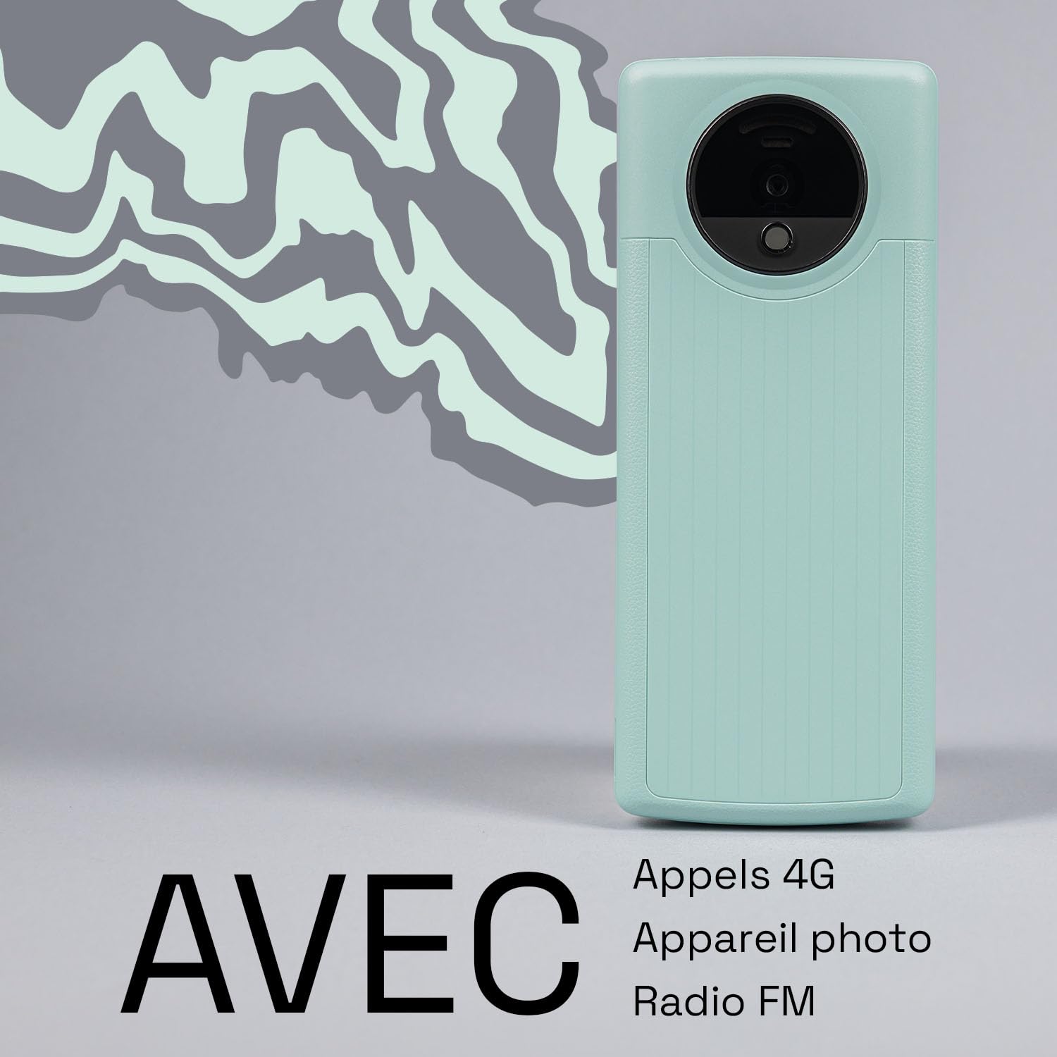 SPC Wild Cool - Téléphone Basique pour déconnexion/1er Mobile, Menthe | Sans applis ni réseaux sociaux, 4G, radio FM, appareil photo, connectivité Bluetooth, écran 2,4" et prise pour écouteurs
