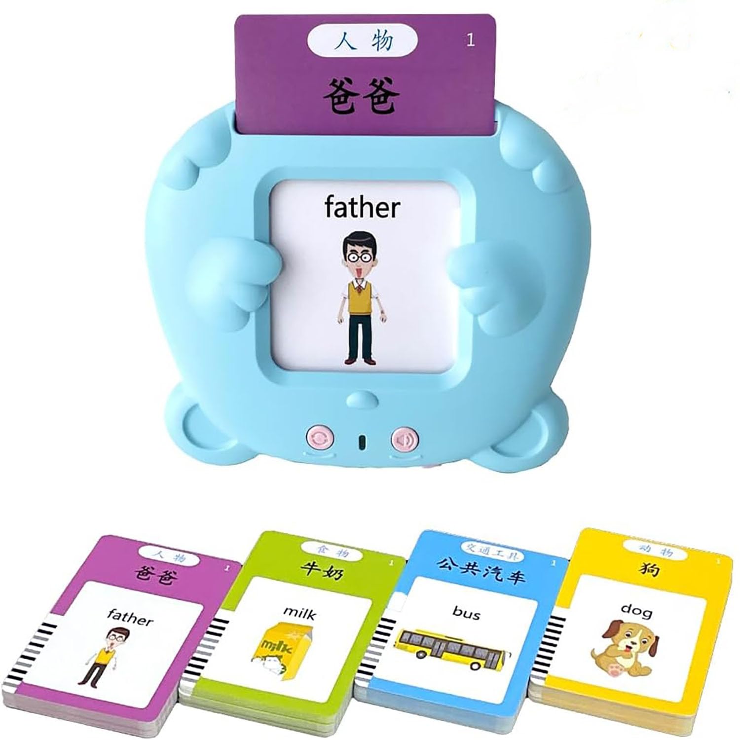 Talking Flash Cards For Toddler Kids Age 1 2 3 4 5 6 Year Old Speech Therapy Toys Pocket Speech Early Learning Educationa Toys Baby Sensory Cards (Chinese & English,224 Sight Words)