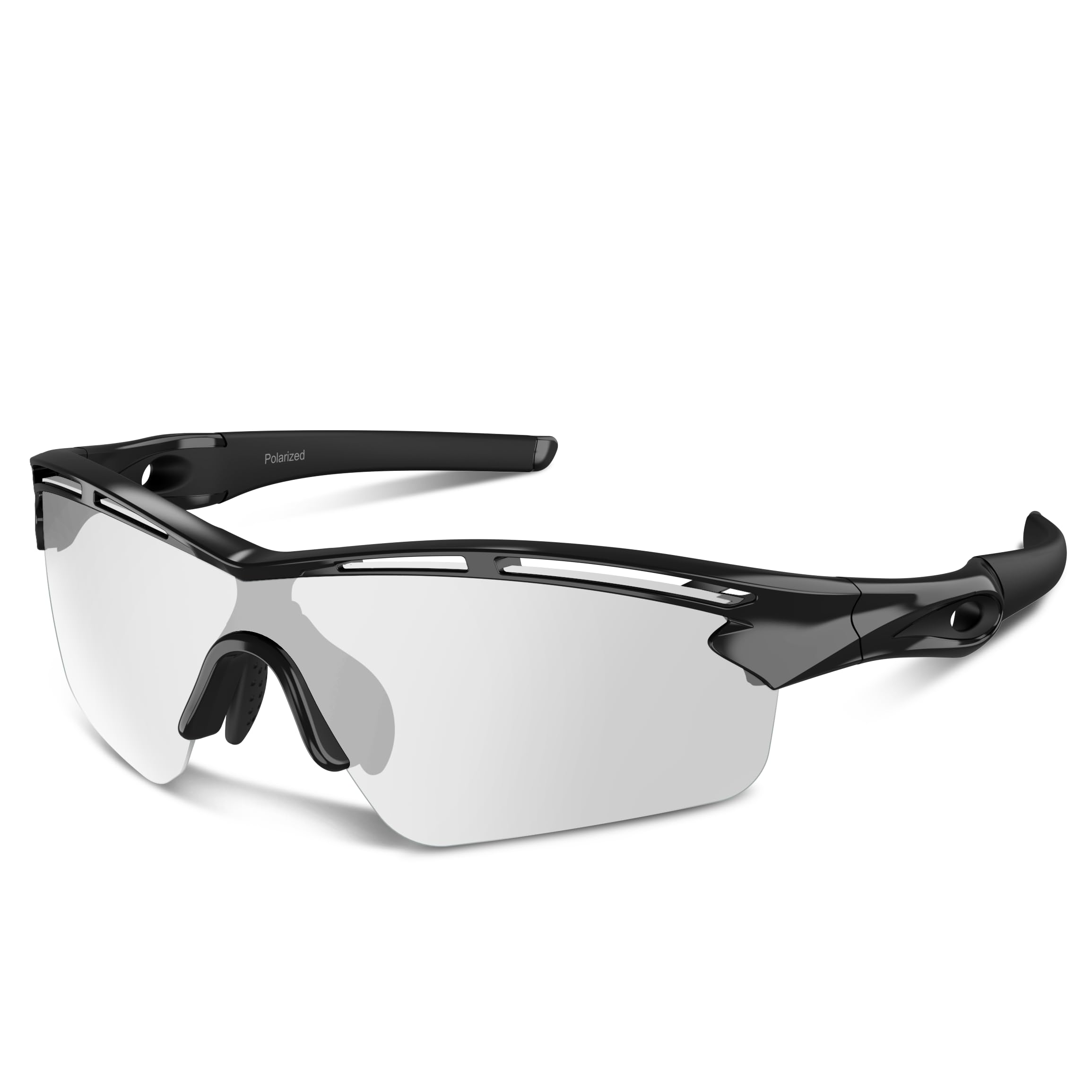 Rosemal Polaryzowane sportowe okulary przeciwsłoneczne do biegania, jazdy samochodem, wędkowania, wędrówek, dla mężczyzn i kobiet, UV400, fotochromowe