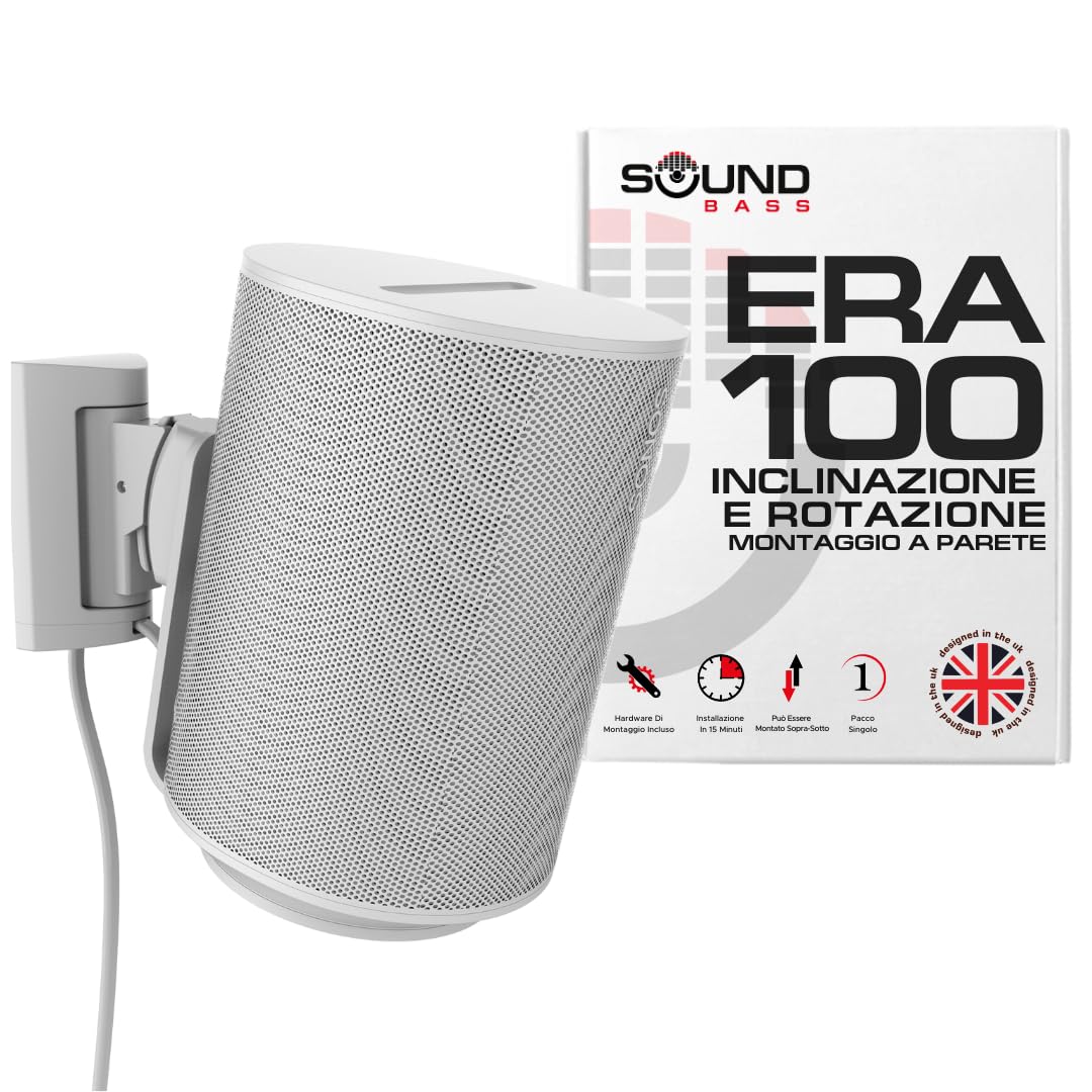 Supporto da Parete ERA 100 Inclinabile Girevole Bianco per Sonos ERA 100 & ERA 100 SL