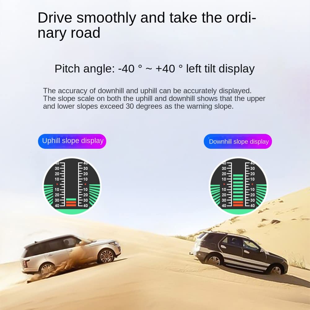 VENOAL X94 Car HUD Inclinometro Digitale Accessorio 4X4GPS Off-Road Auto Pitch Roll Angle Smart Slope Meter