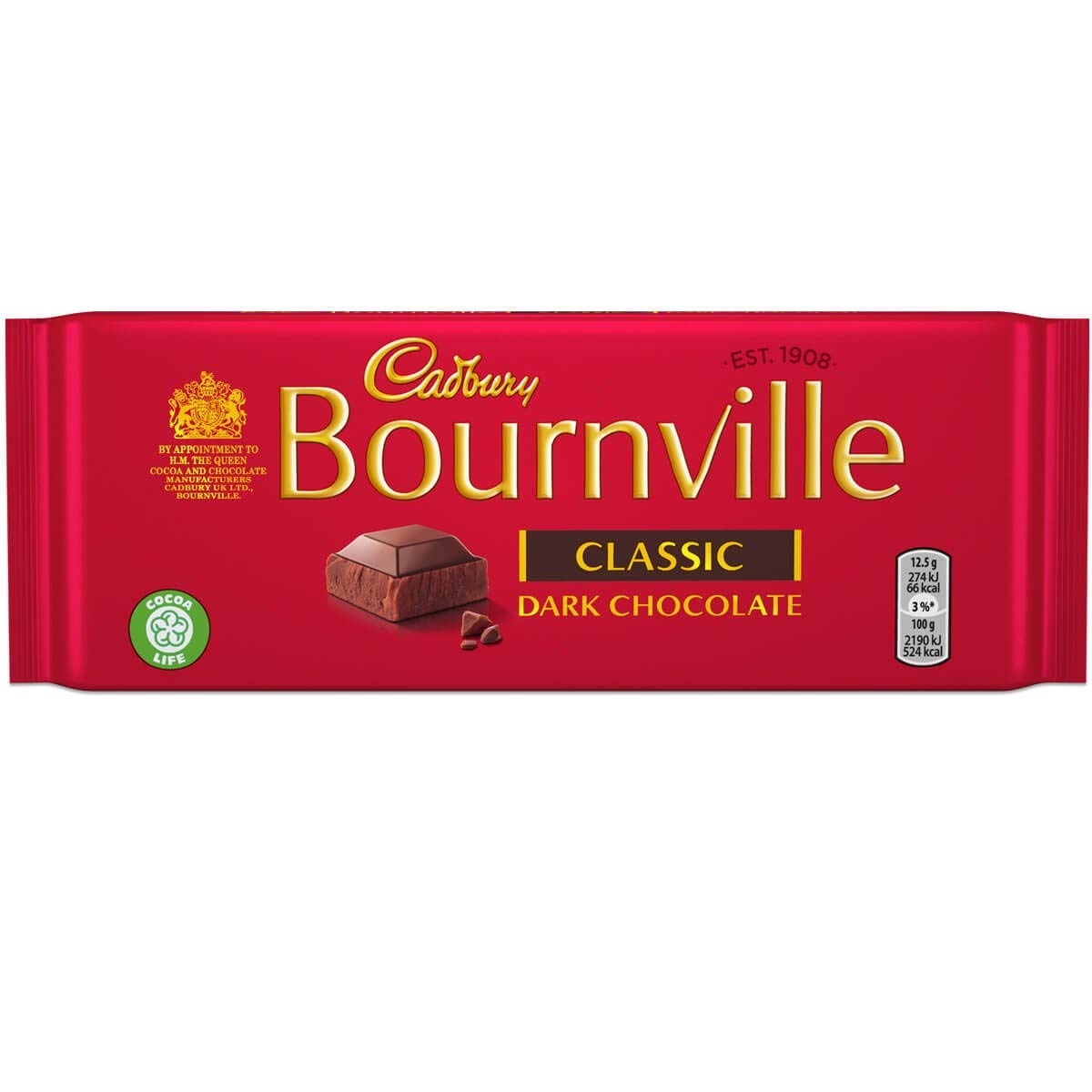 Cadbury Bournville Classic Dark Chocolate, 100 g