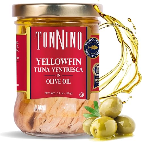Tonnino Filete de atún de aceite de oliva Ventresca, 6.7 onzas (paquete de 1)
