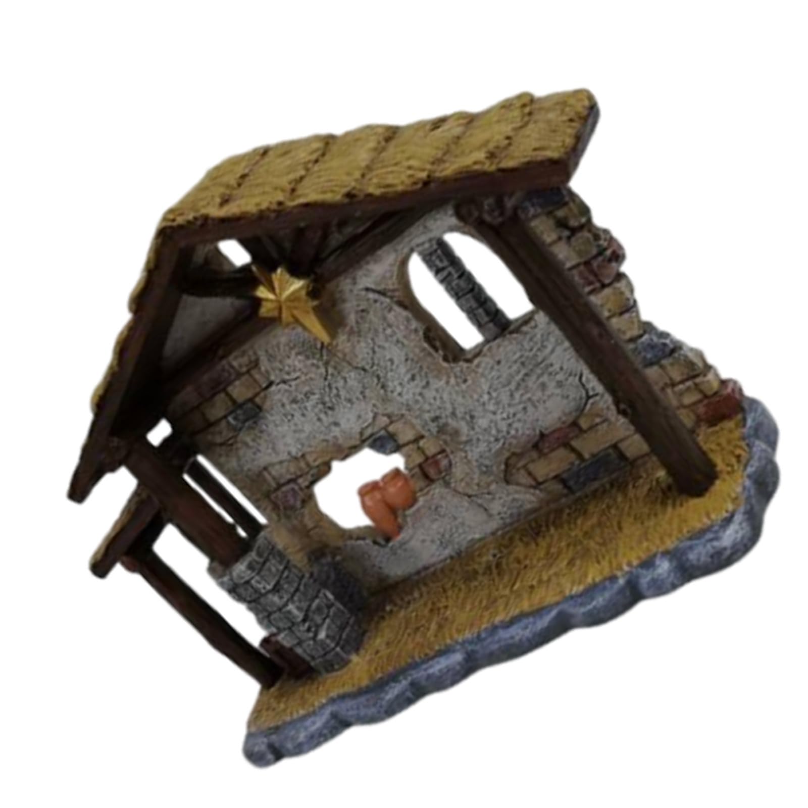 PRETYZOOM Krippenfigur aus Kunstharz 11cm Miniaturfigur Weihnachtsdekoration für Innen Tisch und Schreibtischdekoration Sammlerfigur