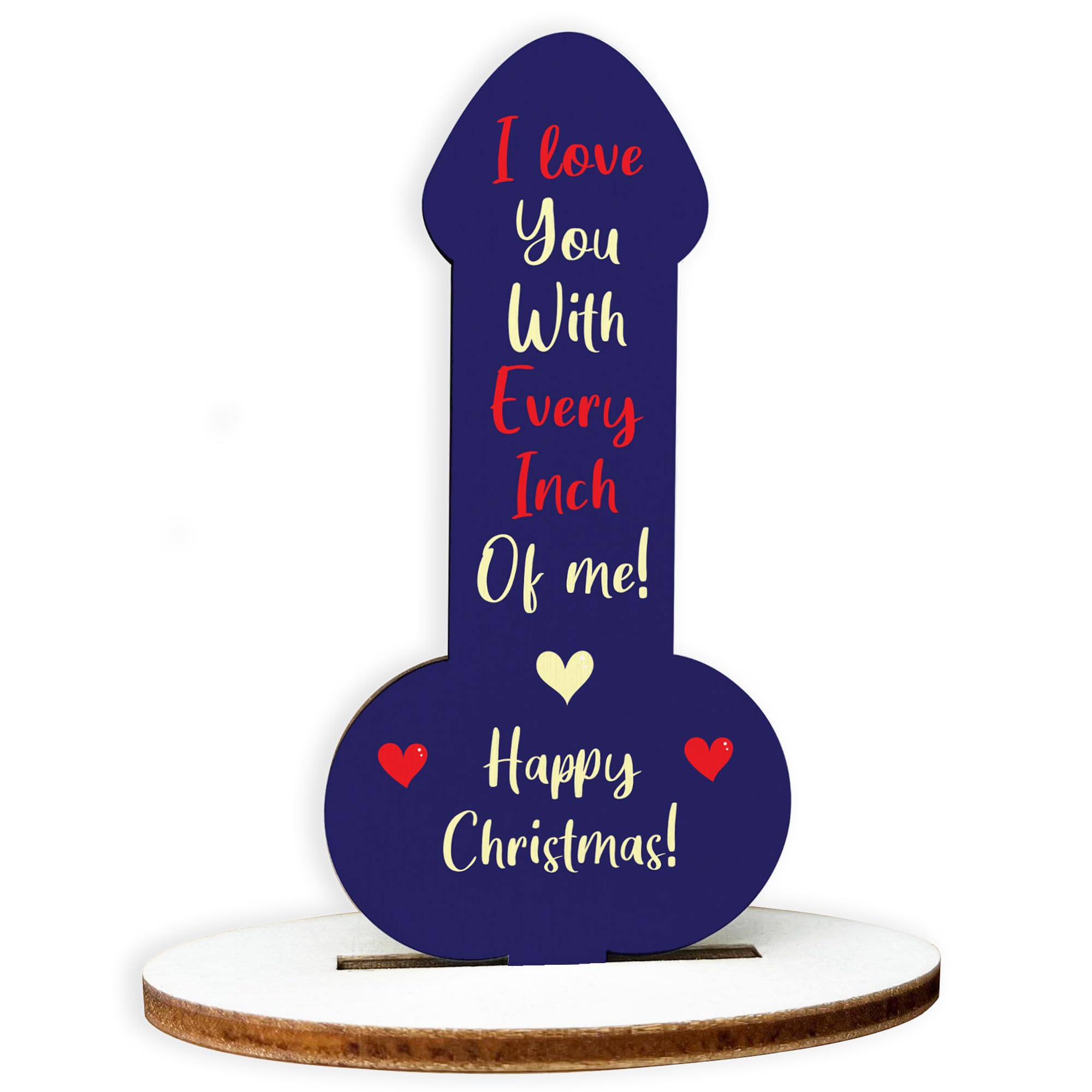 Red Ocean Funny Girlfriend Wife Gifts For Christmas, Novelty Rude Wood Plaque Gift For Her, Women