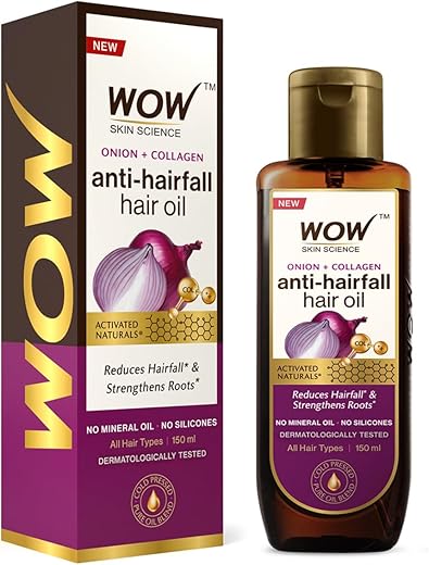WOW Skin Science Onion Hair Oil for Hair Fall Control...