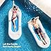 QPAU Inflatable Pool Float, Tanning Pool Lounger Float with Grip Handle, 2 Cup Holder Lounger Float with Backrest, Family Relaxing Outdoor Inflatable Pool Bed, Summer Water Play Party, Blue