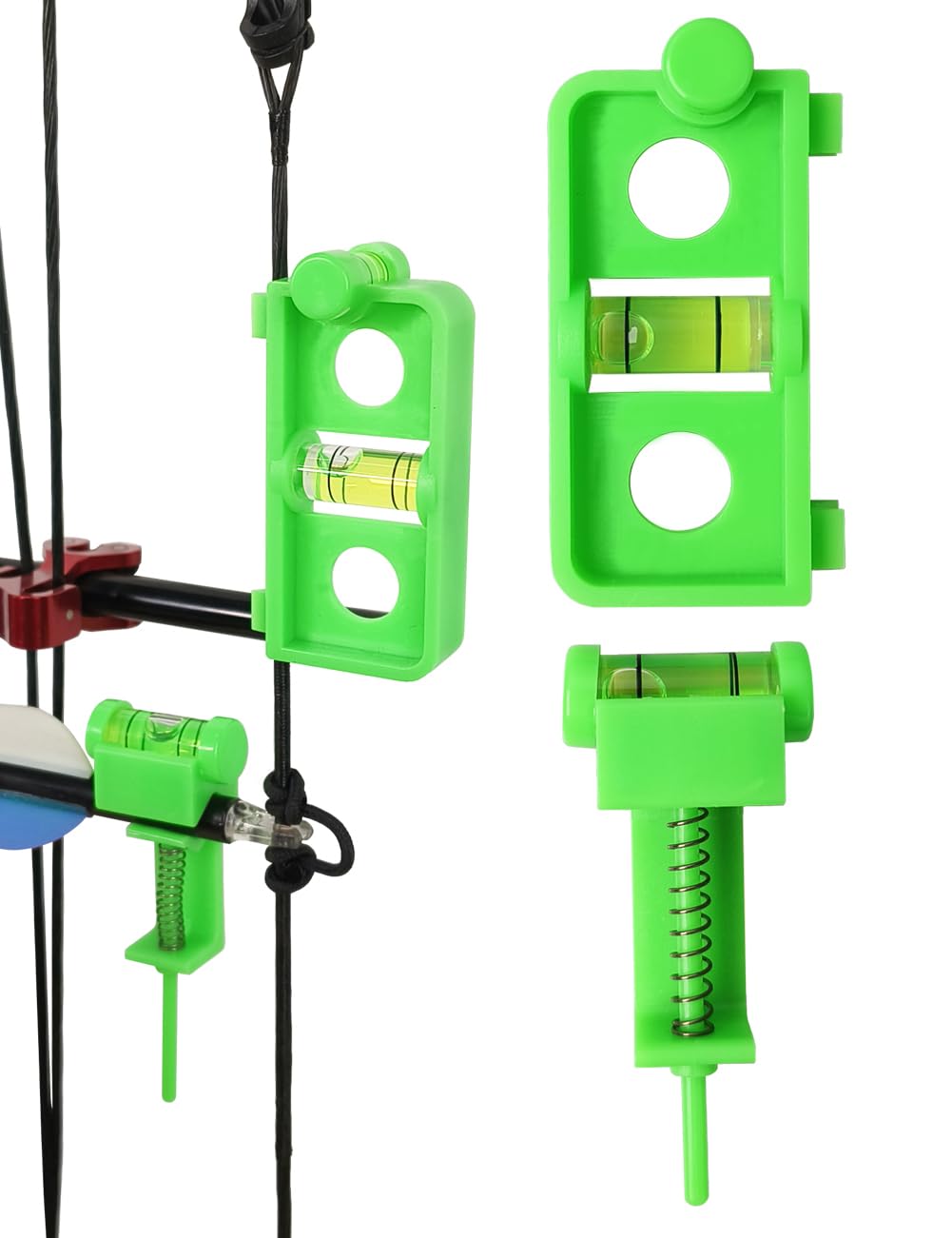 THREE ARCHERS Archery Bow Tuning and Mounting String Level Combo Kit for Compound Bows