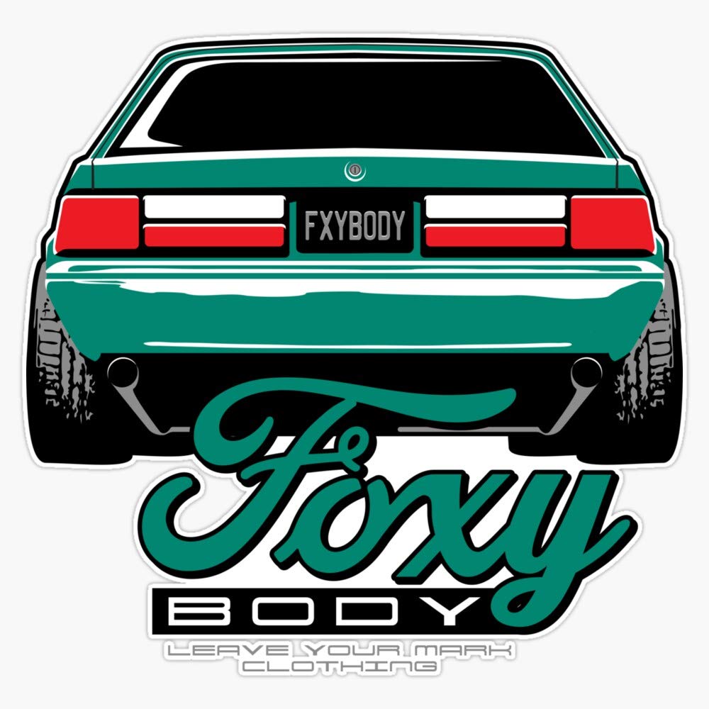 Foxy Body Mustang Vinyl Waterproof Sticker Decal Car Laptop Wall Window Bumper Sticker 5"