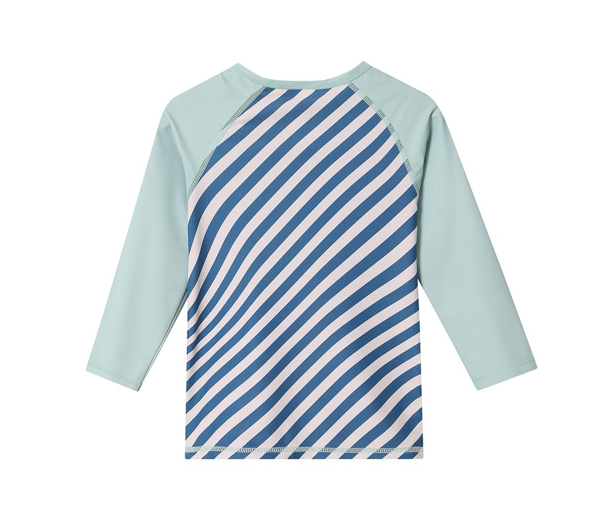 T-Shirt da Bagno a Maniche Lunghe Bambini | Protezione Solare Certificata Oeko-Tex | Confortevole, Leggero e ad Asciugatura Rapida | Ideale per Spiaggia o Piscina