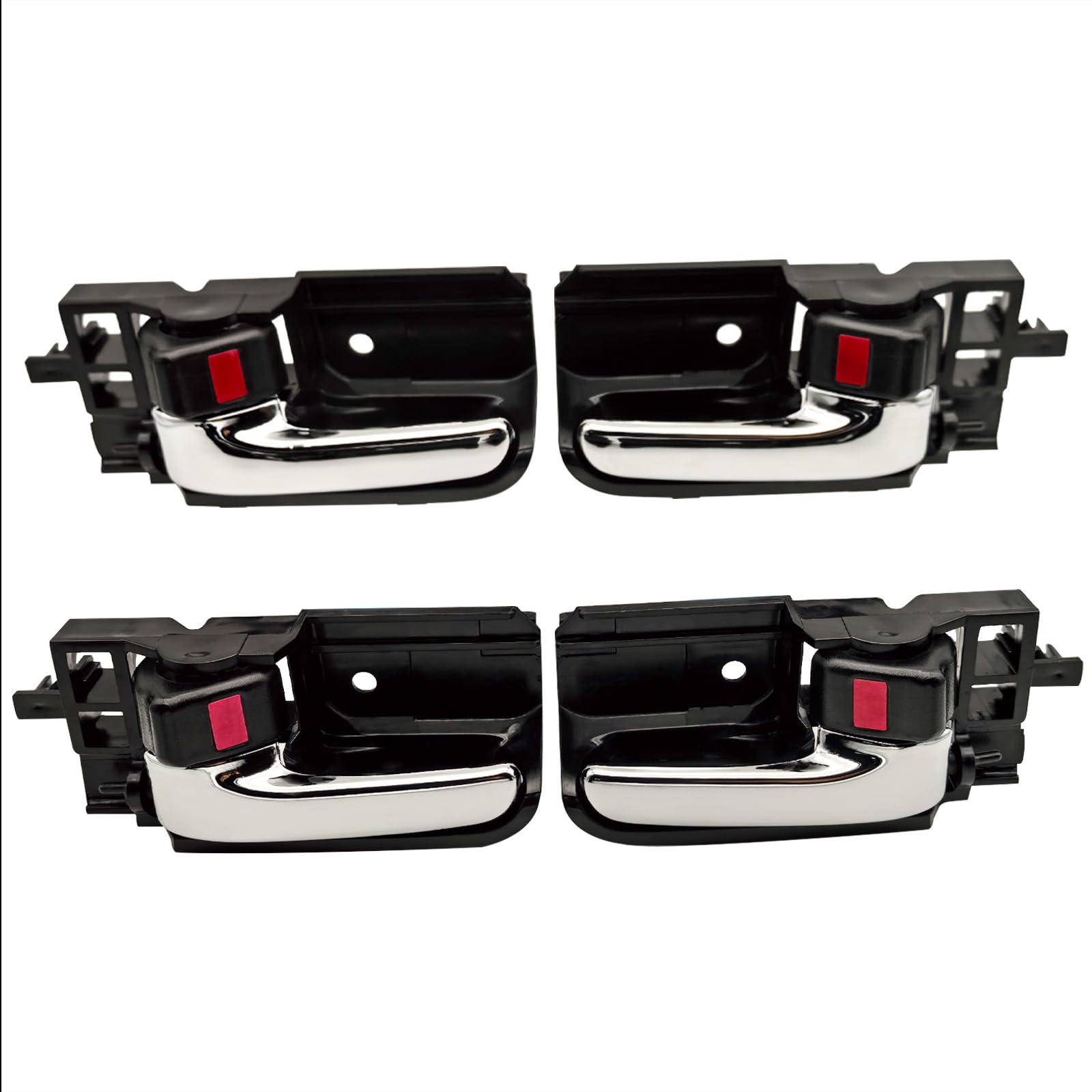 Set of 4 Interior Door Handle with Chrome Lever