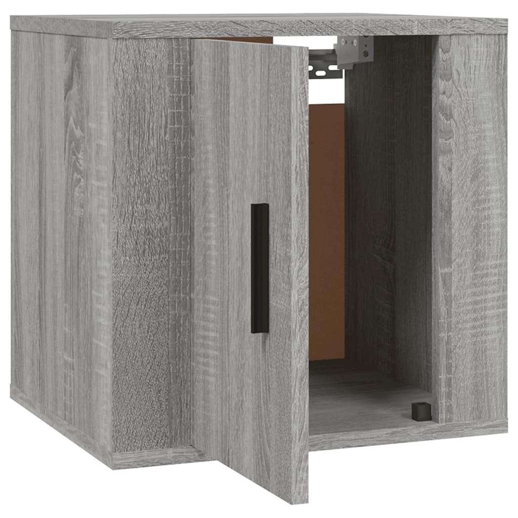 Mueble para TV (2 unidades, 40 x 34,5 x 40 cm), color gris