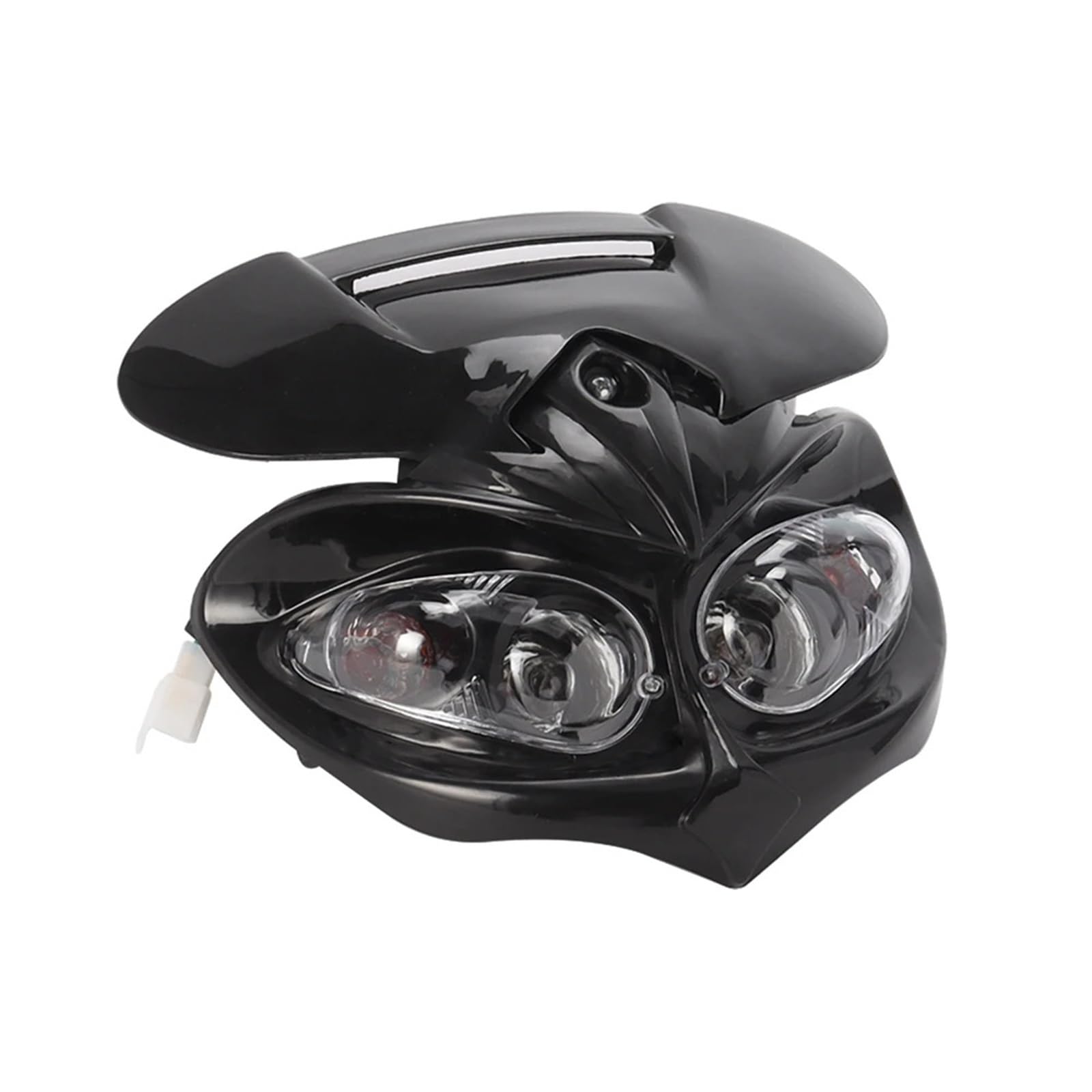 Phare double à LED moto haute puissance 4 yeux pour carénage de dirt bike et pit bike