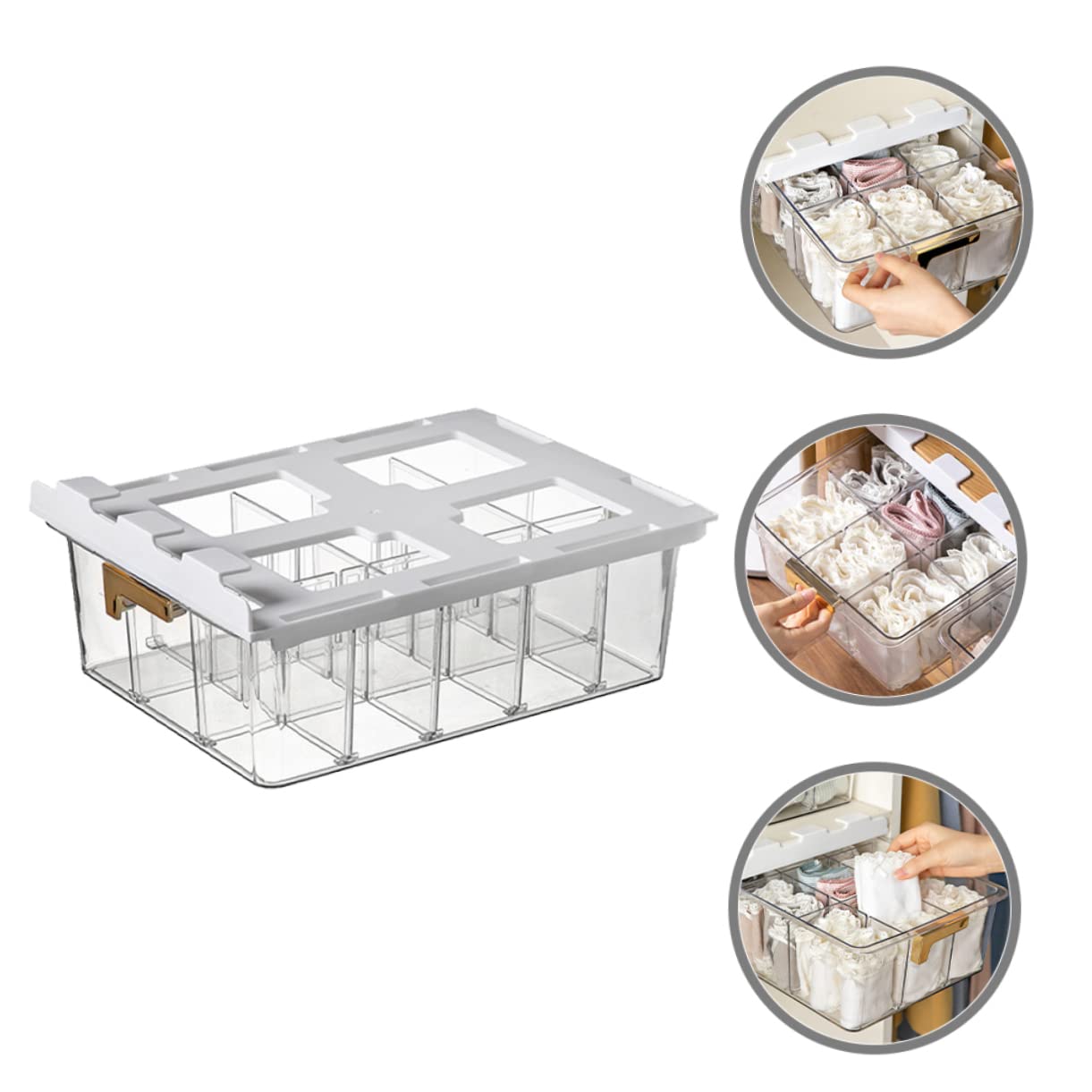 Caja Para Ropa Interior Soporte Calcetines Almacenaje Armario Organizador