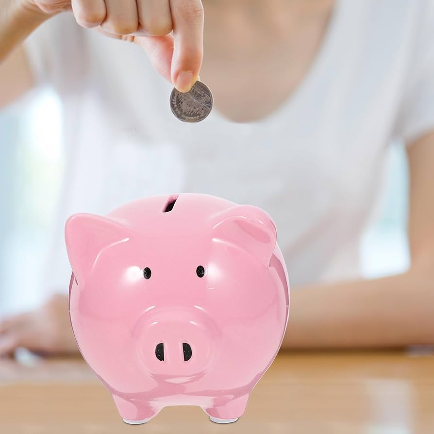 Amazon.co.jp: LEDMOMO 豚の貯金箱 貯金箱 豚 陶器 14.5cm*11.3