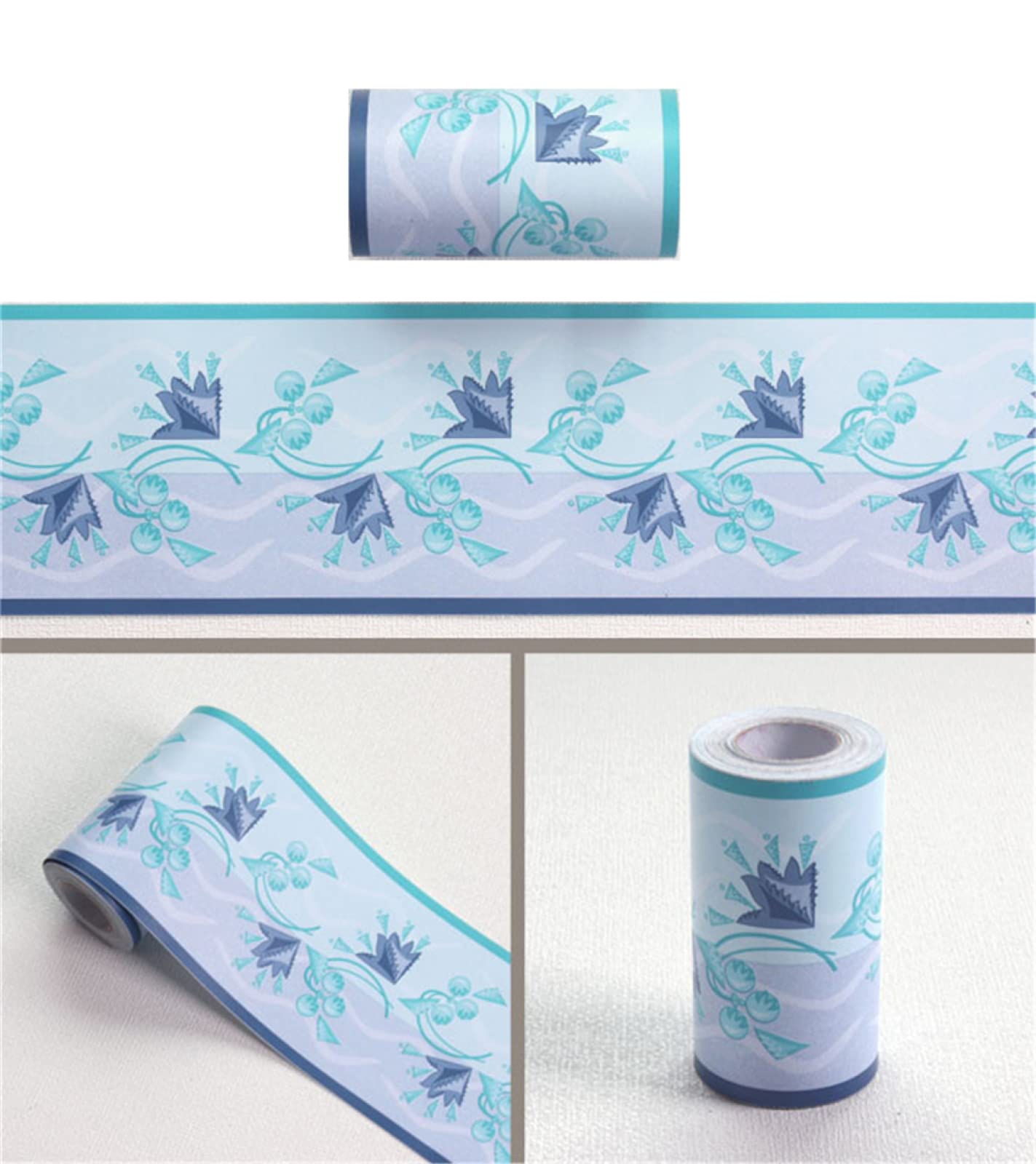 Self-Adhesive Multicolor Wallpaper Border Stickers for Walls Ceiling