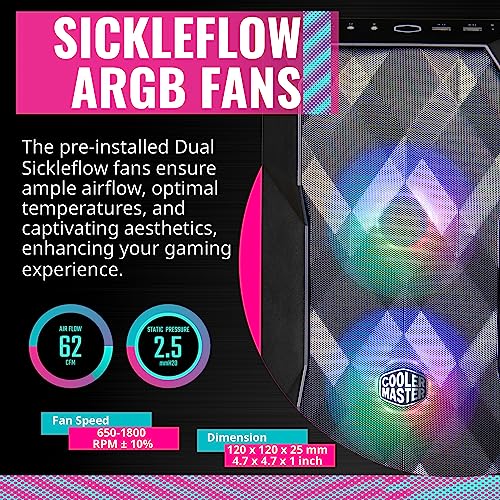 Cooler-Master-TD300-Mesh-Micro-ATX-Tower-with-Polygonal-Mesh-Front-ana-Removable-Top-Panel-ARGBPWM-Hub-Tempered-Glass-Dual-Sickleflow-PWM-ARGB-Lighting-Fans